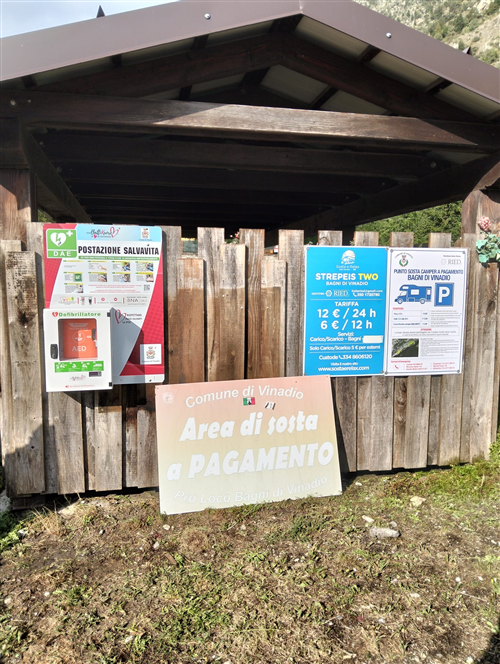 Installazione defibrillatore Fraz. Bagni di Vinadio - loc. Strepeis